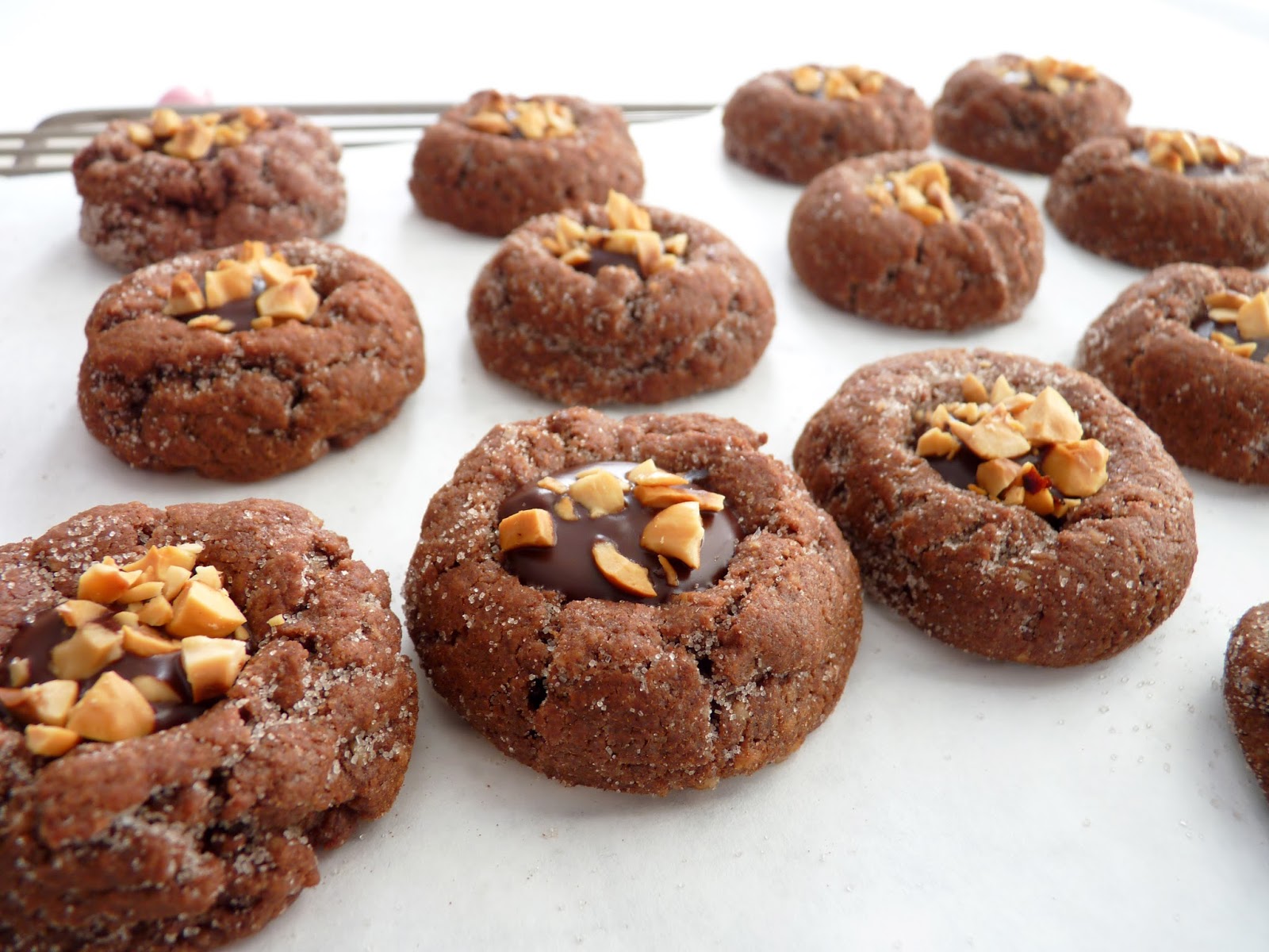 Chocolate Hazelnut Thumbprints