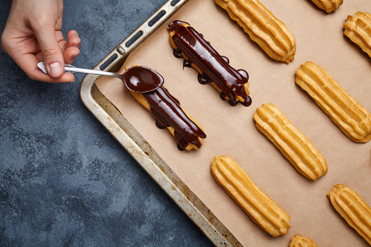 Choco Hazelnut Eclairs Baking: Masterclass